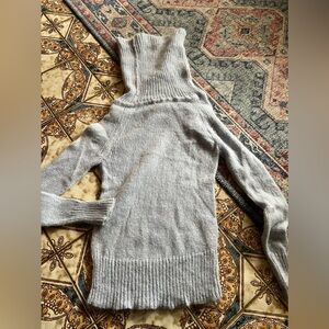 Country road mohair wool sweater turtleneck small light blue